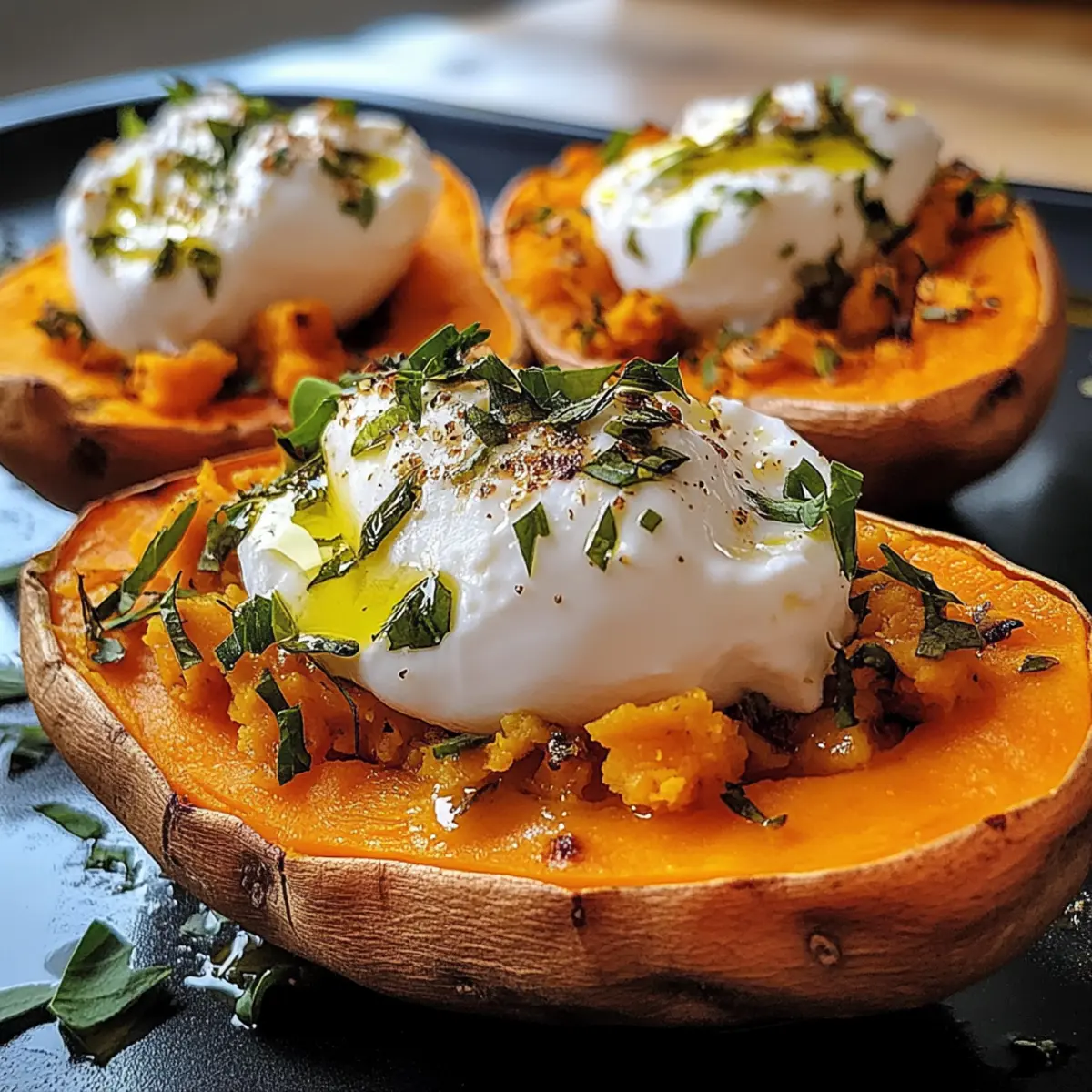 GefA¼llte SA¼Akartoffeln mit Burrata qtamns